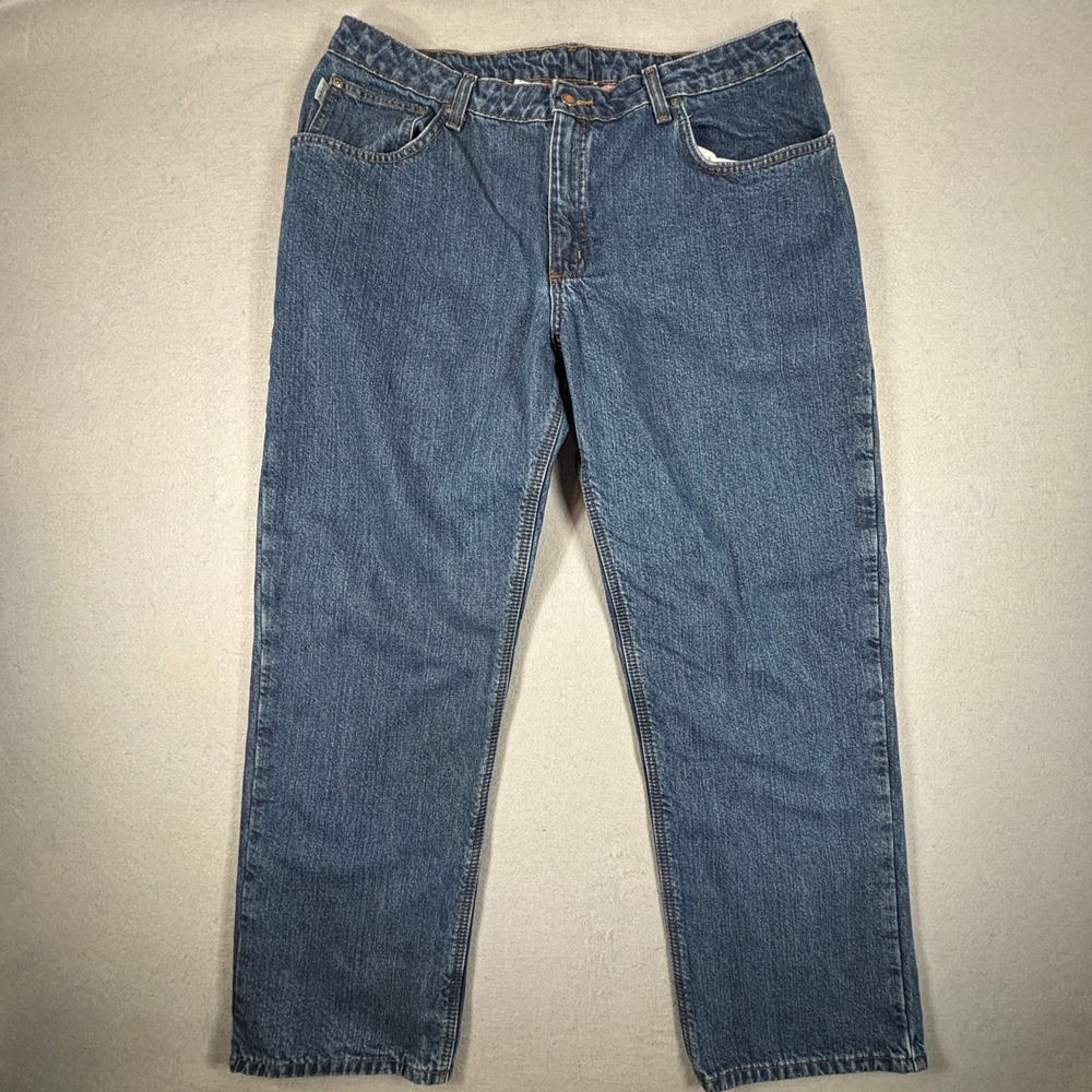 Carhartt Women's Flannel Lined‎ Jeans 18x30 Straight Leg Workwear Denim